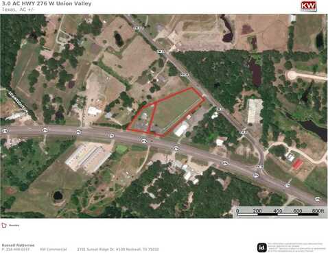 3 Acs Tx-276, Union Valley, TX 75189