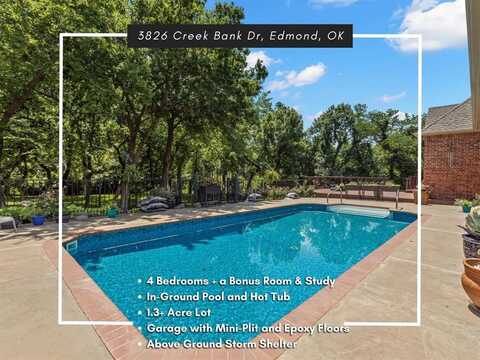 3826 Creek Bank Drive, Edmond, OK 73003