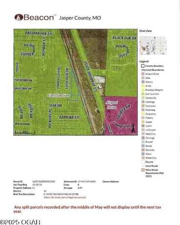 Xxx Lone Elm Drive, Carl Junction, MO 64834