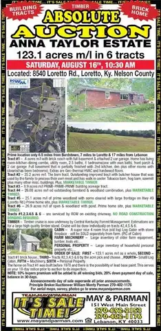 8540 Loretto Rd., Loretto, KY 40037