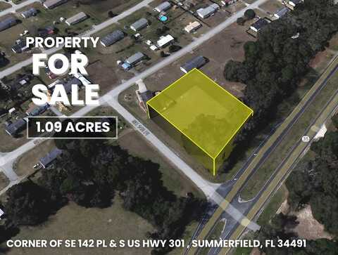 Corner of SE 142ND PLACE & S US HWY-301, SUMMERFIELD, FL 34491