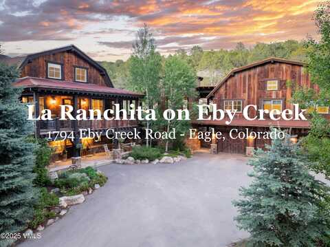 1794 Eby Creek Road, Eagle, CO 81631