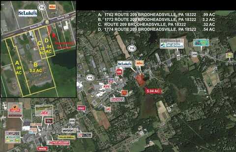 1762 Route 209 unit: 1762-1774 Parcels, Chestnuthill Twp, PA 18322