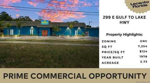 299 E Gulf To Lake Highway, Lecanto, FL 34461