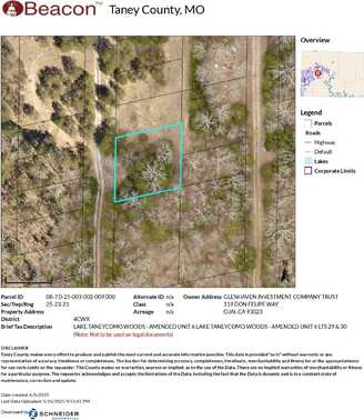 Lots 29&30 Lake Taneycomo Woods, Branson, MO 65616