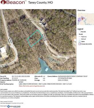 Lot 205 Lake Taneycomo Woods, Branson, MO 65616