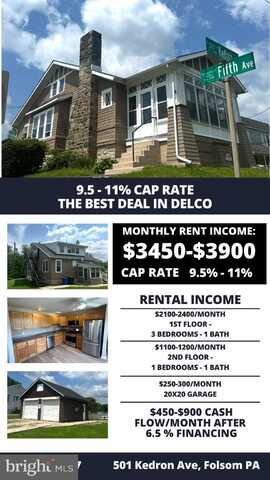 501 KEDRON AVENUE, FOLSOM, PA 19033