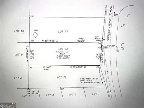 0 Forrest Avenue #78, Union City, GA 30291