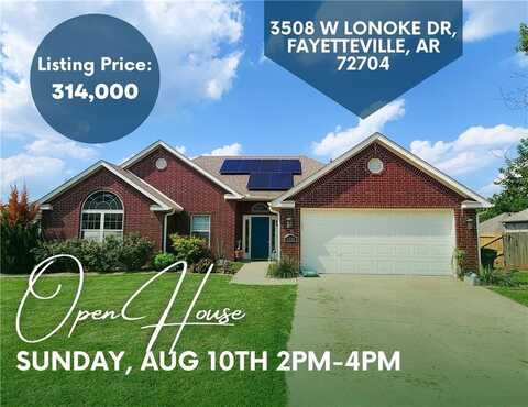 3508 W Lonoke DR, Fayetteville, AR 72704