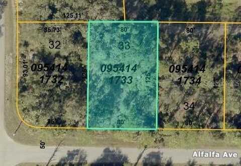 ALFALFA AVENUE, NORTH PORT, FL 34291