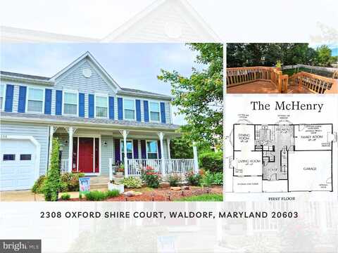 2308 OXFORD SHIRE COURT, WALDORF, MD 20603