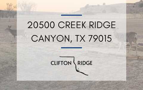 20500 Creek Ridge, Canyon, TX 79015