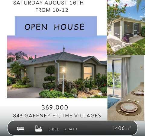 843 GAFFNEY STREET, THE VILLAGES, FL 32162