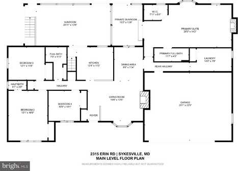 2315 ERIN ROAD, SYKESVILLE, MD 21784