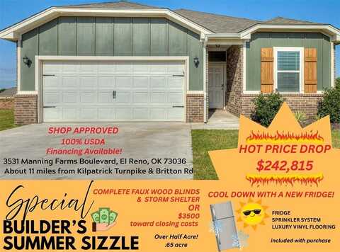 3531 Manning Farms Boulevard, El Reno, OK 73036