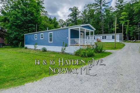 14/16 Hayden Avenue, Norway, ME 04268
