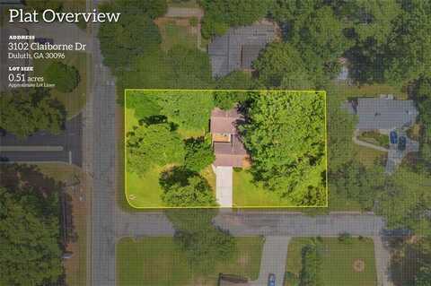 3102 CLAIBORNE Drive, Duluth, GA 30096