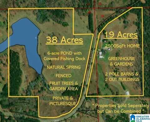 38 acres COUNTY ROAD 120, ROCKFORD, AL 35136