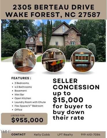 2305 Berteau Drive, Wake Forest, NC 27587