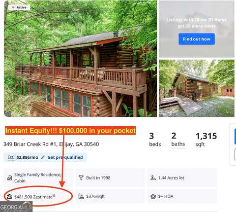 Briar Creek, ELLIJAY, GA 30540