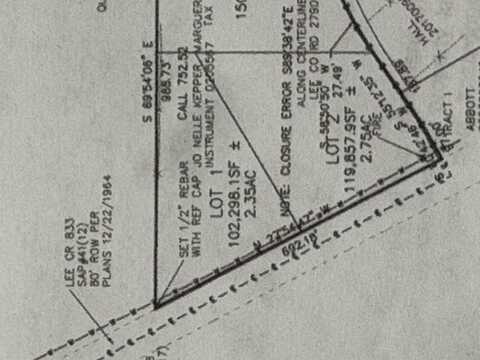 CR 833 - Lot 1, Guntown, MS 38849