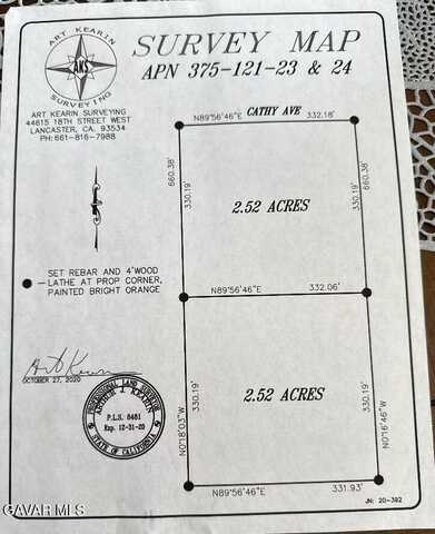 Vacant Land Apn 375-121-23-00-2 & 375-121-24-00-5, Rosamond, CA 93560
