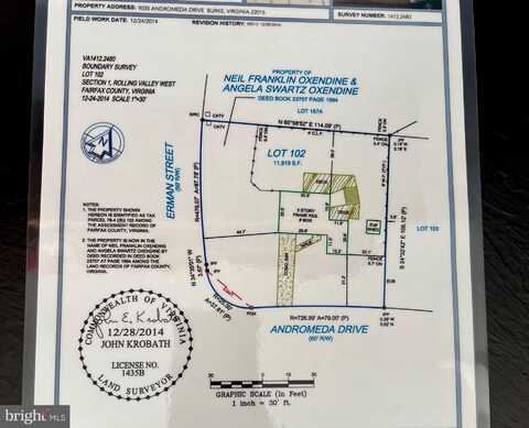 9035 ANDROMEDA DRIVE, BURKE, VA 22015