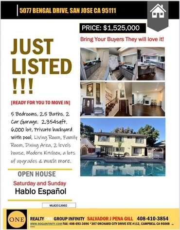 5077 Bengal DR, SAN JOSE, CA 95111