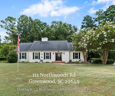 111 Northwoods Rd, Greenwood, SC 29649