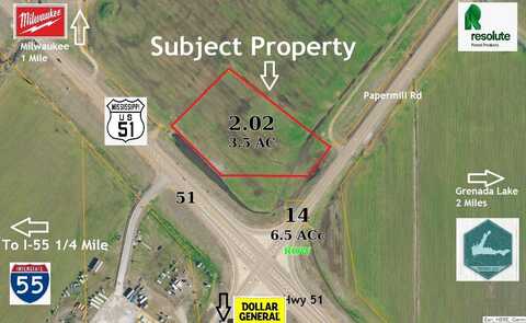 Hwy 51 and Papermill Rd 3.5 Acres, Grenada, MS 38901
