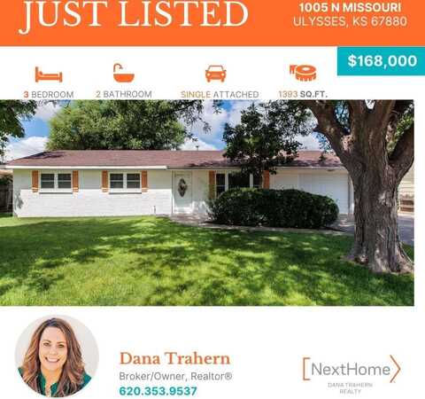 1005 North Missouri, Ulysses, KS 67880