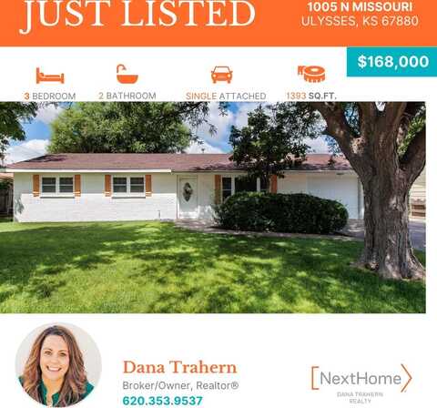 1005 North Missouri, Ulysses, KS 67880