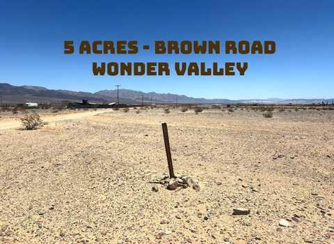0 Brown Road, 29 Palms, CA 92277