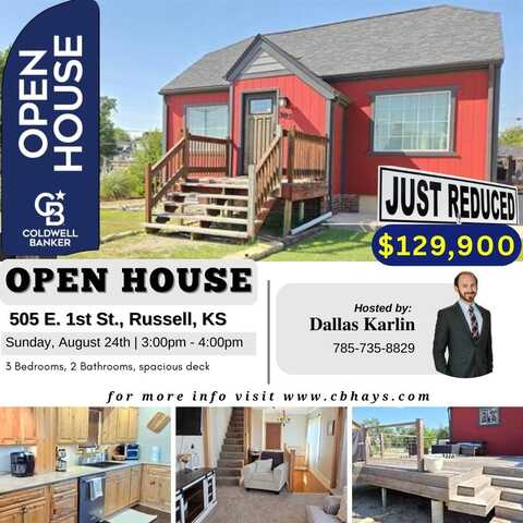 505 E 1st., Russell, KS 67665