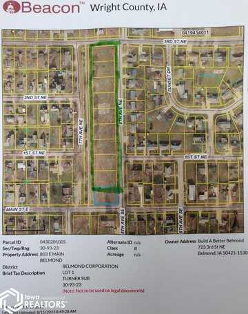 Lot 2 - 10 8th Avenue NE, Belmond, IA 50421