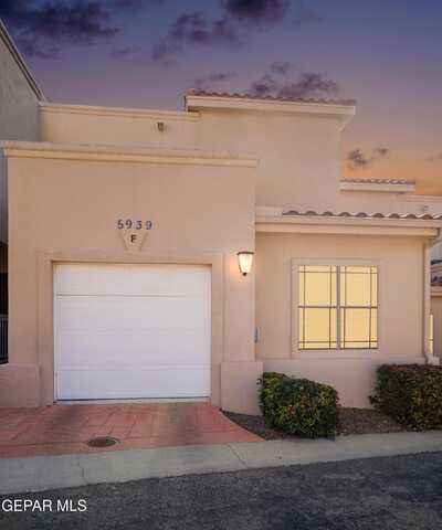 5939 BANDOLERO Drive unit: F, El Paso, TX 79912