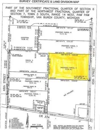 Parcel 4 45Th, Paw Paw, MI 49079