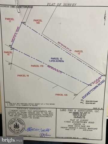 11690 DUCKETTOWN ROAD, LAUREL, MD 20708