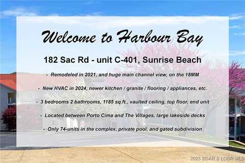 182 Sac Road unit: C401, Sunrise Beach, MO 65079