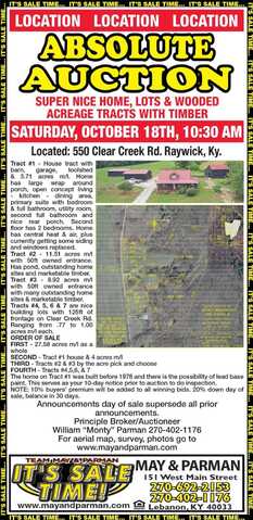 550 Clear Creek Rd, Raywick, KY 40060