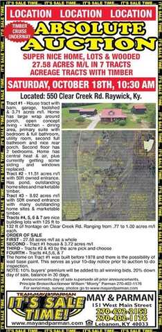 550 Clear Creek Rd, Raywick, KY 40060