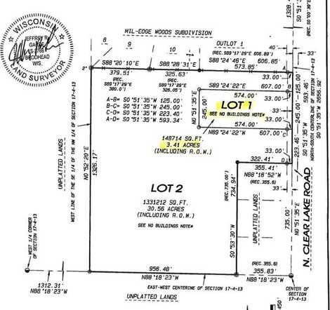 Lot 1 N Clear Lake Road, Milton, WI 53563