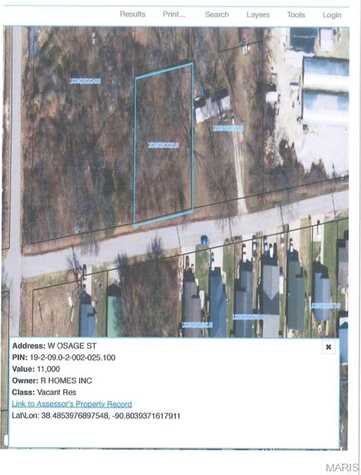 Lots 33,34 Meramec Street Street, Unincorporated, MO 63069