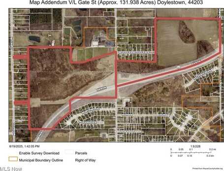 V/L (Approx. 131.938) Gates Street, Doylestown, OH 44230