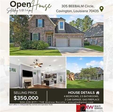 305 BEEBALM Circle, Covington, LA 70435