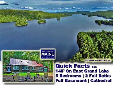 638 Sandy Beach Road, Danforth, ME 04424