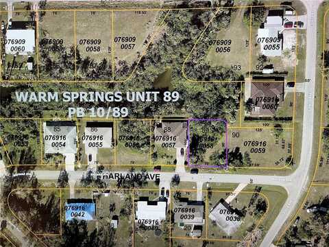 Lot 89 HARLAND AVENUE, NORTH PORT, FL 34287