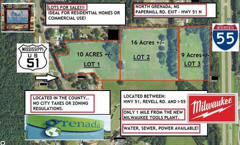9 Acres Hwy 51 - Geeslin Corner, Grenada, MS 38901