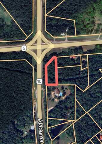 Intersection of State Route 5 and 10, Pine Hill, AL, AL 36769