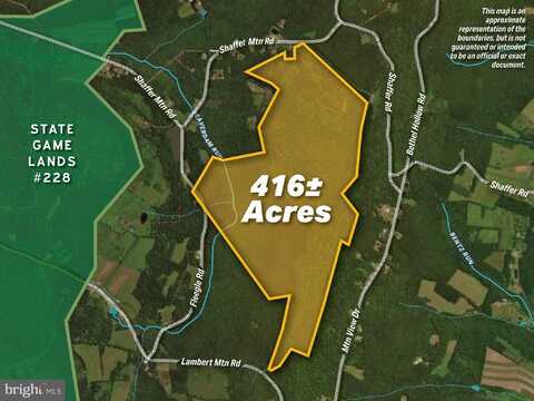 416+/- ACRES SHAFFER MOUNTAIN RD, CAIRNBROOK, PA 15924